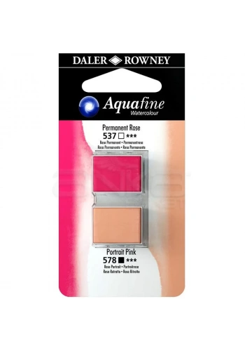 Daler Rowney Aquafine Sulu Boya Tablet 2li Permanent Rose-Portrait Pink