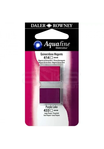 Daler Rowney Aquafine Sulu Boya Tablet 2li Quinacridone Magenta-Purple