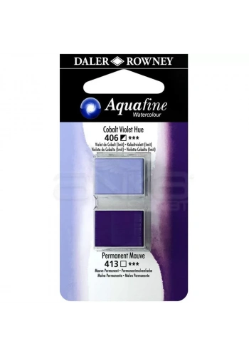 Daler Rowney Aquafine Sulu Boya Tablet 2li Cobalt Violet-Mauve