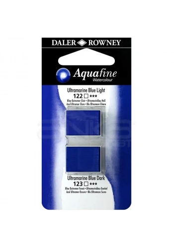 Daler Rowney Aquafine Sulu Boya Tablet 2li Ultramarine Blue Light-Ultramarine Blue