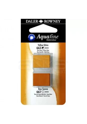 Daler Rowney Aquafine Sulu Boya Tablet 2li Yellow Ochre-Raw Sienna