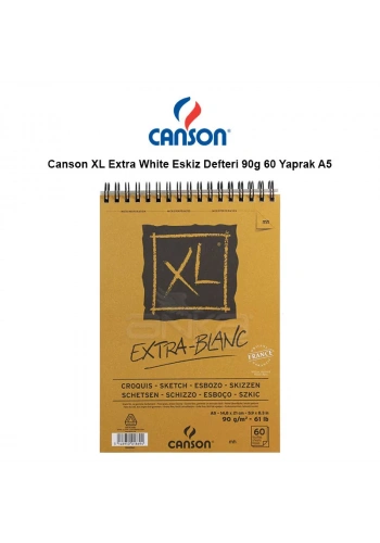 Canson XL Extra White Eskiz Defteri 90g 60 Yaprak A5