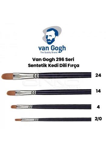 Van Gogh 296 Seri Sentetik Kedi Dili Fırça