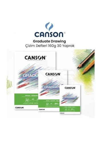 Canson Graduate Drawing Çizim Defteri 160g 30 Yaprak