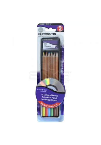 Daler Rowney Simply Drawing Tin 9lu Set
