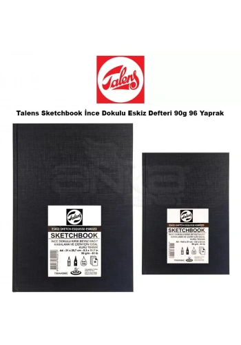 Talens Sketchbook İnce Dokulu Eskiz Defteri 90g 96 Yaprak