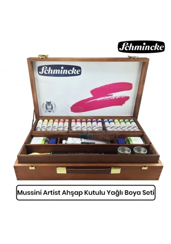 Schmincke Mussini Artist Ahşap Kutulu Yağlı Boya Seti 70 430