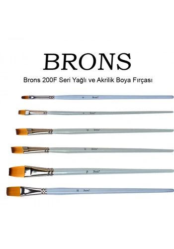 Brons 200F Seri Yağlı ve Akrilik Boya Fırçası