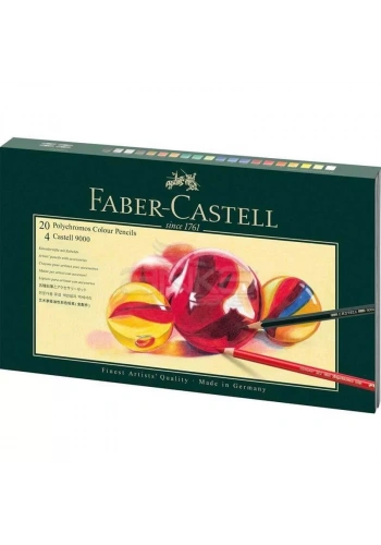 Faber Castell Polychromos Colour Pencils+Castell 9000 210051