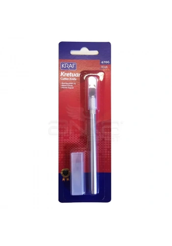 Kraf Kretuar Bıçağı Metal Saplı 3 Yedek Uç 59750