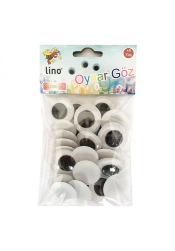 Lino Oynar Göz Siyah 30 Adet 28mm RBZ-028