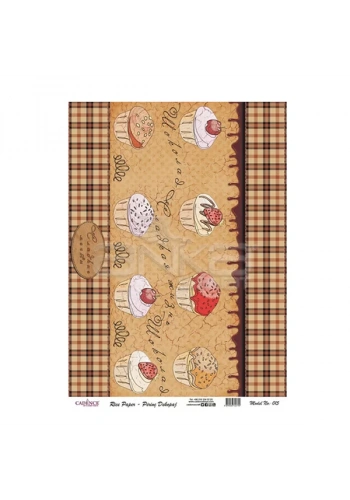 Cadence Pirinç Dekopaj Kağıdı Model 015 29x42cm