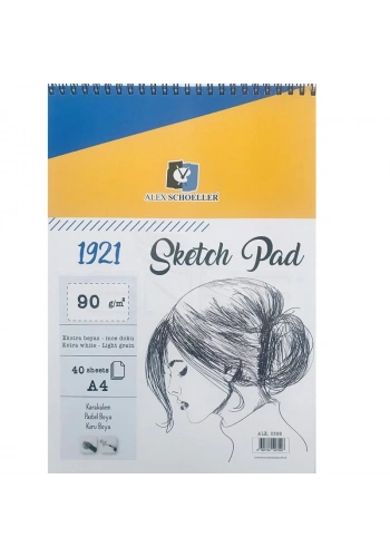 Alex Schoeller 1921 Sketch Pad A4 90g 40 Yaprak 0526