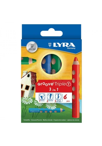 Lyra Groove Triple 3 in 1 6lı Boya Seti L3831060