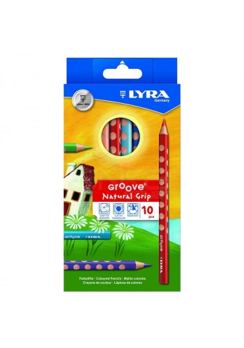 Lyra Groove Natural Grip 10lu Kuru Boya Seti L3811100