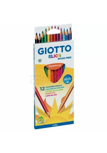 Giotto Elios Triangular 12li Ağaç İçermeyen Kuru Boya 275800