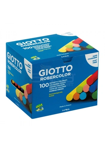 Giotto Robercolor Tozsuz Tebeşir Karışık Renkli 100lü Paket – 539000
