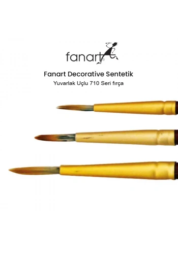 Fanart 710 Seri Yuvarlak Uçlu fırça