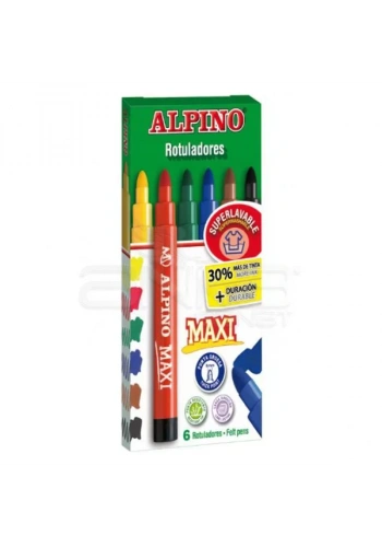 Alpino Maxi Keçeli Kalem 6mm 6lı
