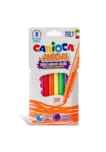 Carioca Neon Yıkanabilir Keçeli Kalem 8li 42785