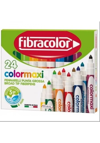 Fibracolor Colormaxi Keçeli Kalem 24 Renk