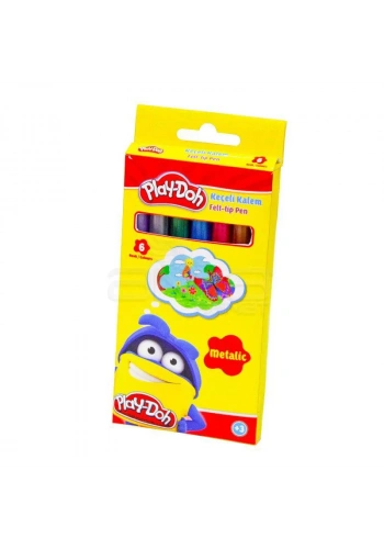 Play-Doh Metalik Keçeli Kalem 5mm 6 Renk KE016