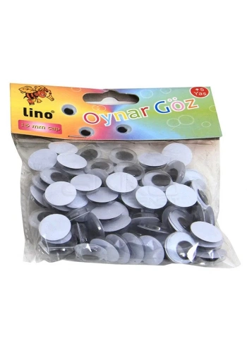 Lino Oynar Göz Siyah 50 Adet 15mm RBZ-016
