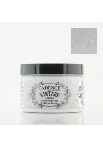 Cadence Vintage Antik Eskitme Boyası 150ml 01 Beyaz