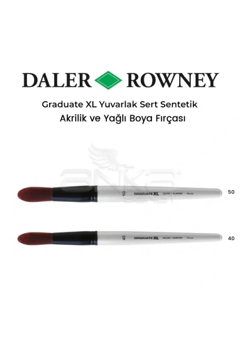 Daler Rowney Graduate XL Yuvarlak Sert Sentetik Fırça