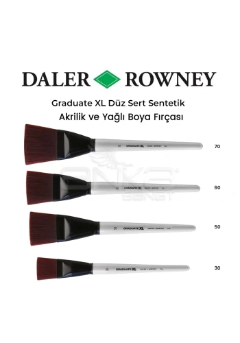 Daler Rowney Graduate XL Düz Sert Sentetik Fırça