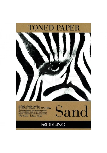Fabriano Toned Paper Çizim Defteri 120g 50 Yaprak 21x29.7cm Sand