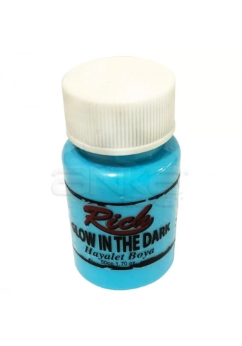 Rich Karanlıkta Parlayan Boya Glow In The Dark 50ml 3010 Mavi