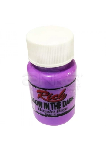 Rich Karanlıkta Parlayan Boya Glow In The Dark 50ml 3012 Mor