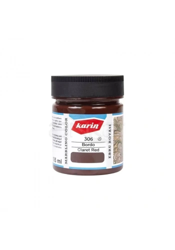 Karin Ebru Boyası Ezilmiş 306 Bordo 105cc