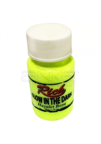 Rich Karanlıkta Parlayan Boya Glow In The Dark 50ml 3016 Sarı