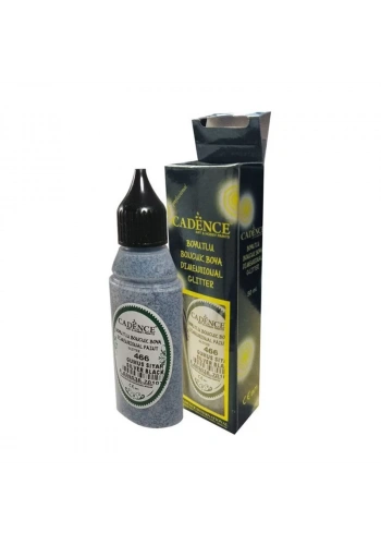 Cadence Boncuk Boyası Simli 50ml Gümüş Siyah No:466