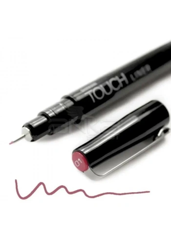 Touch Liner Renkli Çizim Kalemi 0,1mm Wine Red