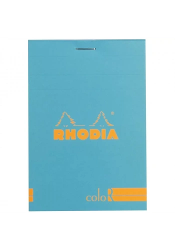 Rhodia Basic Çizgili Bloknot Turquoise Kapak 90g 70 Yaprak A4