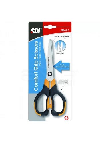 Sdi Simetrik Kauçuk Saplı Ofis Makas Kod:0861J