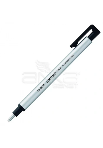 Tombow Mono Zero Kalem Silgi Yuvarlak Uç Gümüş 2.3mm