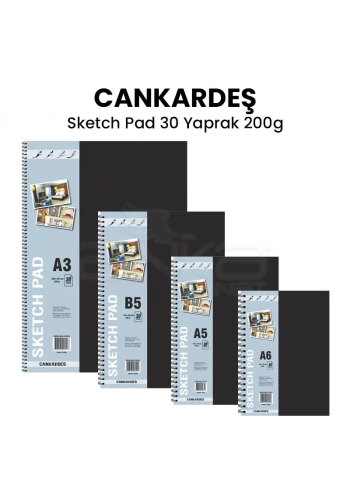 Can Kardeş Spiralli Sketch Pad 30 Yaprak 200g