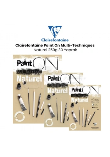 Clairefontaine Paint On Multi-Techniques Naturel 250g 30 Yaprak