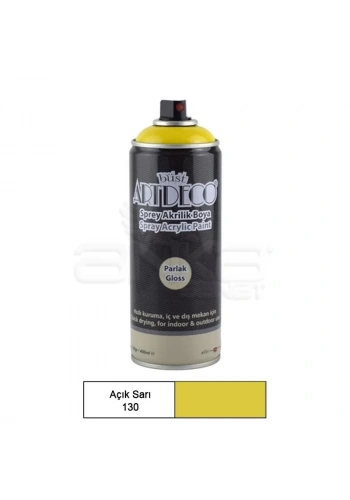 Artdeco Akrilik Sprey Boya 400ml 130 Açık Sarı