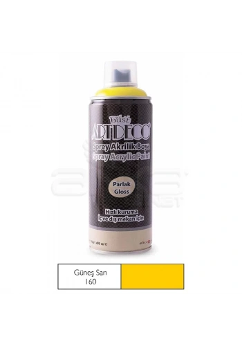 Artdeco Akrilik Sprey Boya 400ml 160 Güneş Sarı