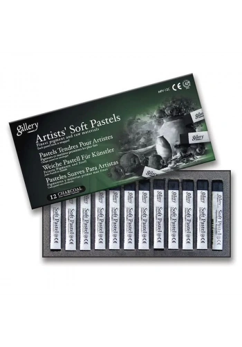 Mungyo Gallery Artists Soft Pastel 12li Charcoal