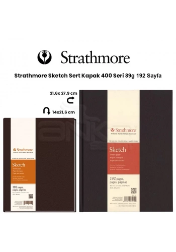 Strathmore Sketch Sert Kapak 400 Seri 89g 192 Yaprak