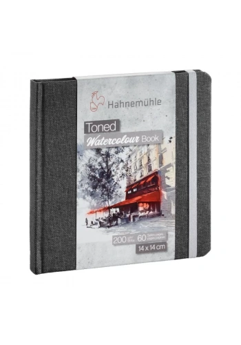 Hahnemühle Toned Gray Watercolour Book 14x14cm 30 Yaprak 200g