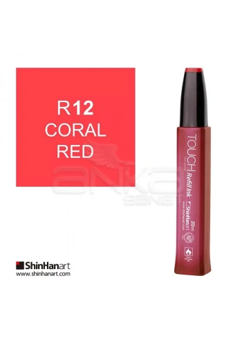 Touch Twin Marker Refill İnk 20ml R12 Coral Red