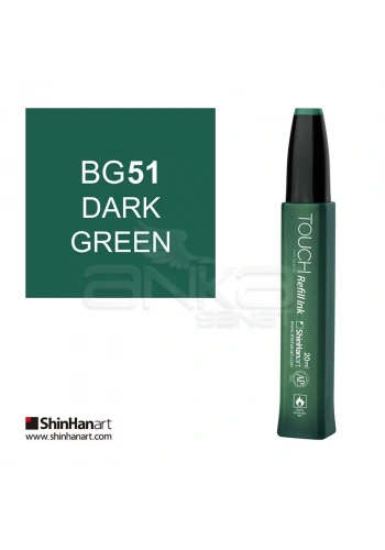 Touch Twin Marker Refill İnk 20ml BG51 Dark Green