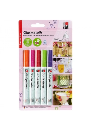 Marabu Glas Painter Cam Marker Kalem 5li Set